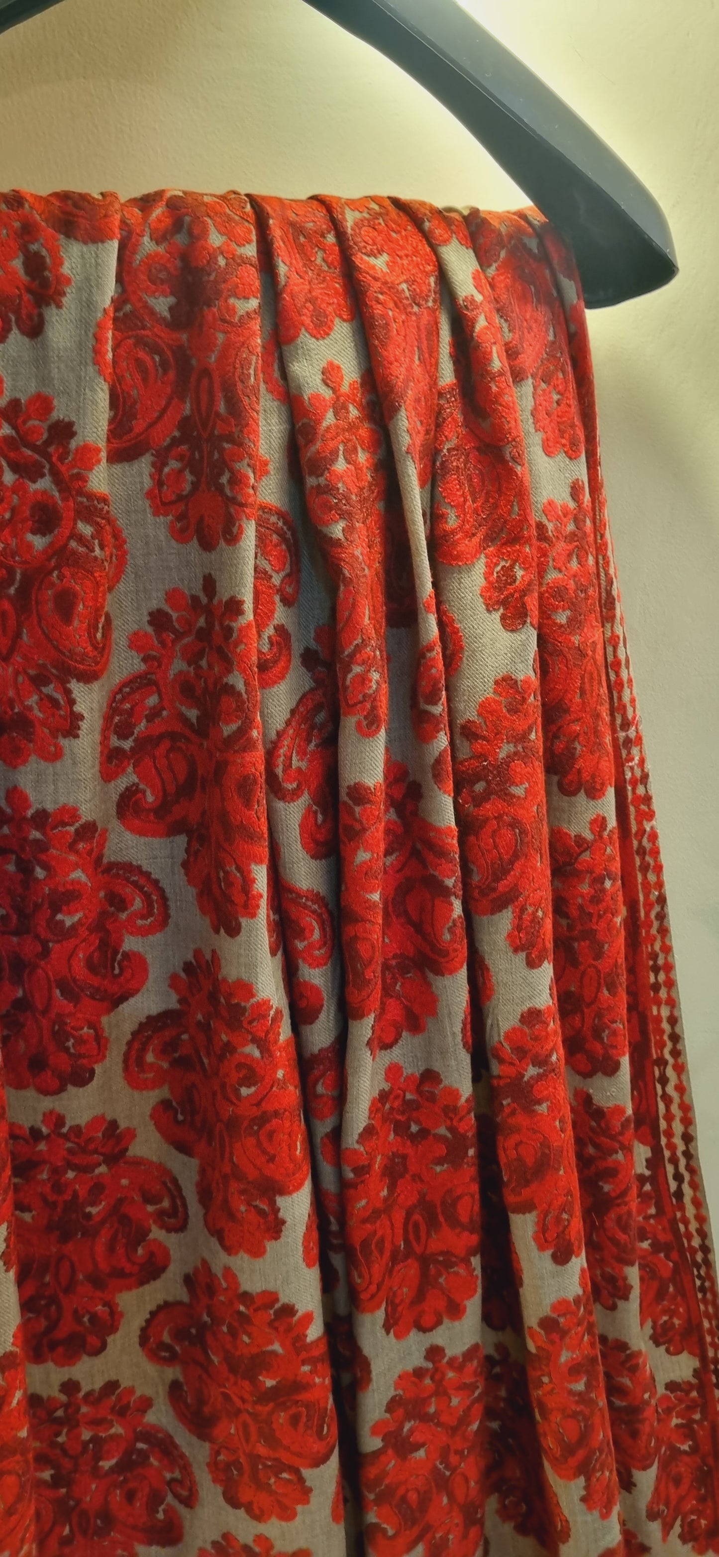 Embroidered pashmina