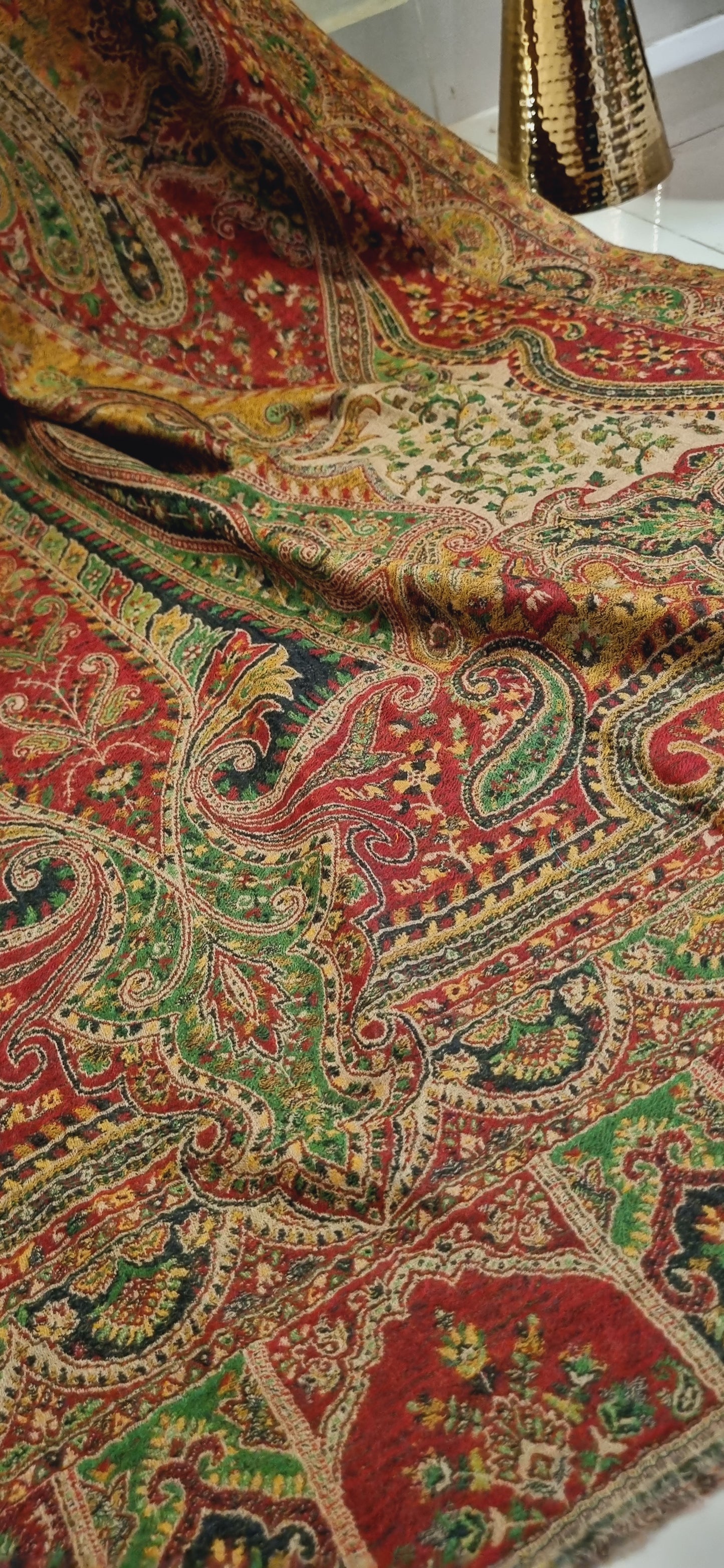 Persian reversible kaani Pashmina shawl