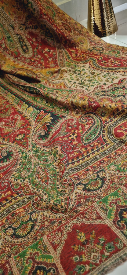 Persian reversible kaani Pashmina shawl