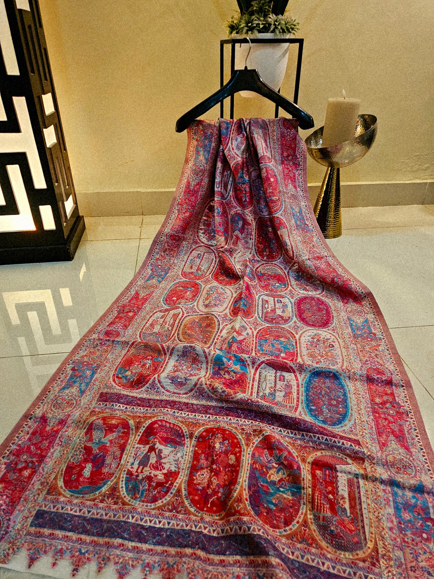 Silk kaani minishawl