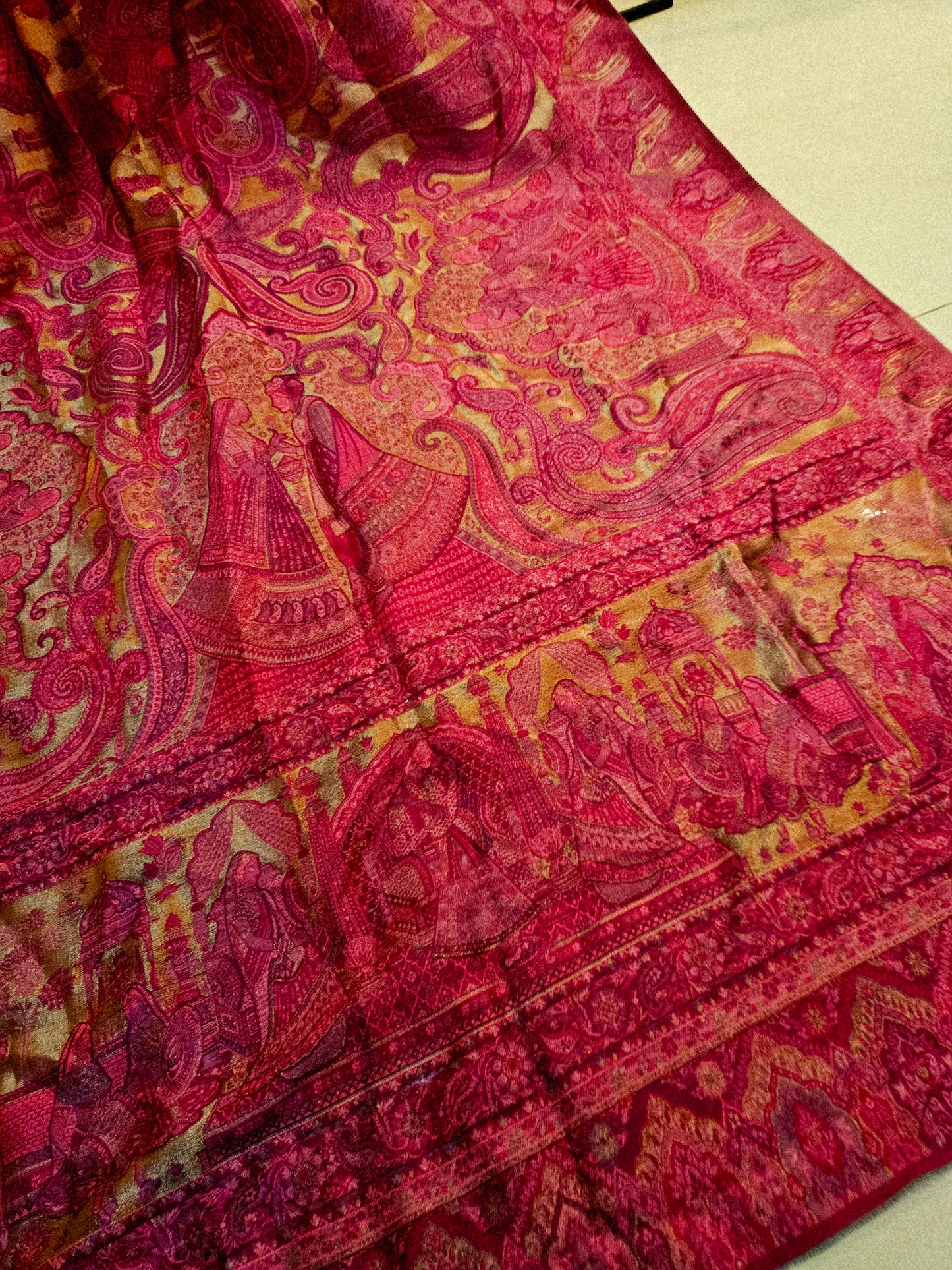 Moonlight silky kaani shawl/dupata