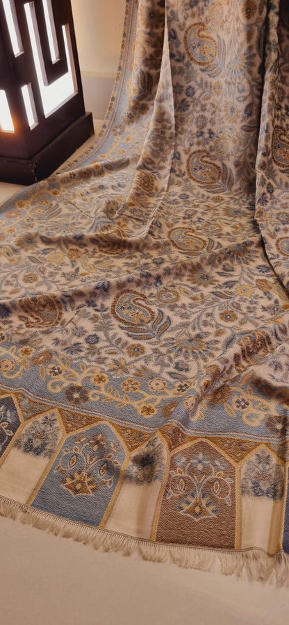 Woollen pashmina kaani shawl