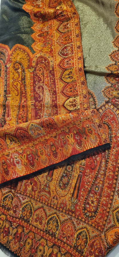 Moonlight gandhara kaani reversible shawl