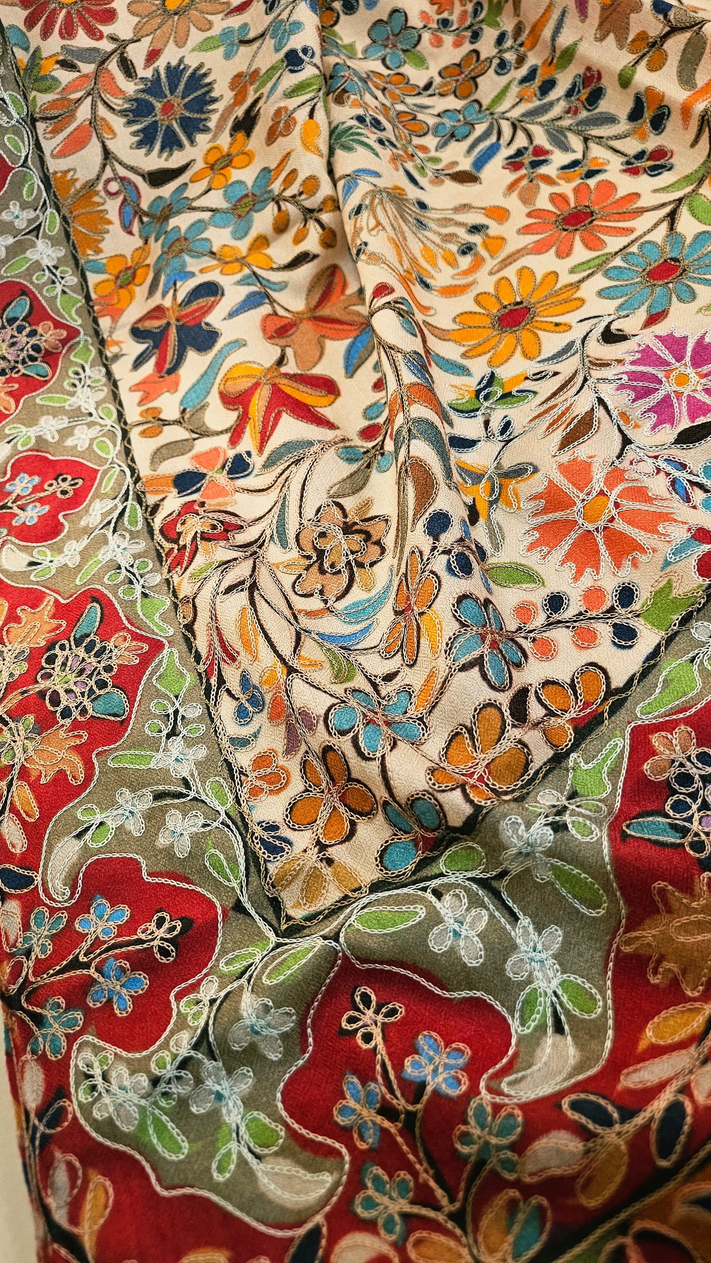 Reelkar embroidered: Pashmina