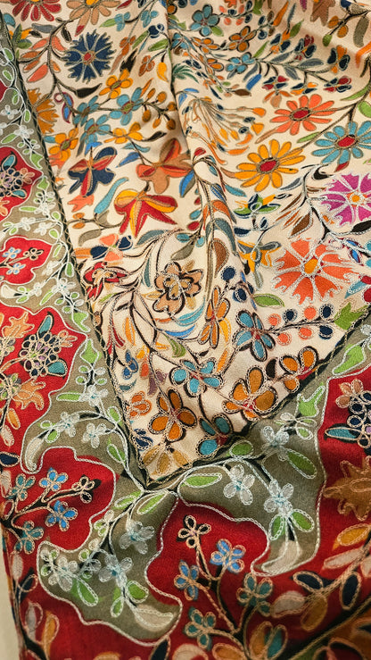 Reelkar embroidered: Pashmina