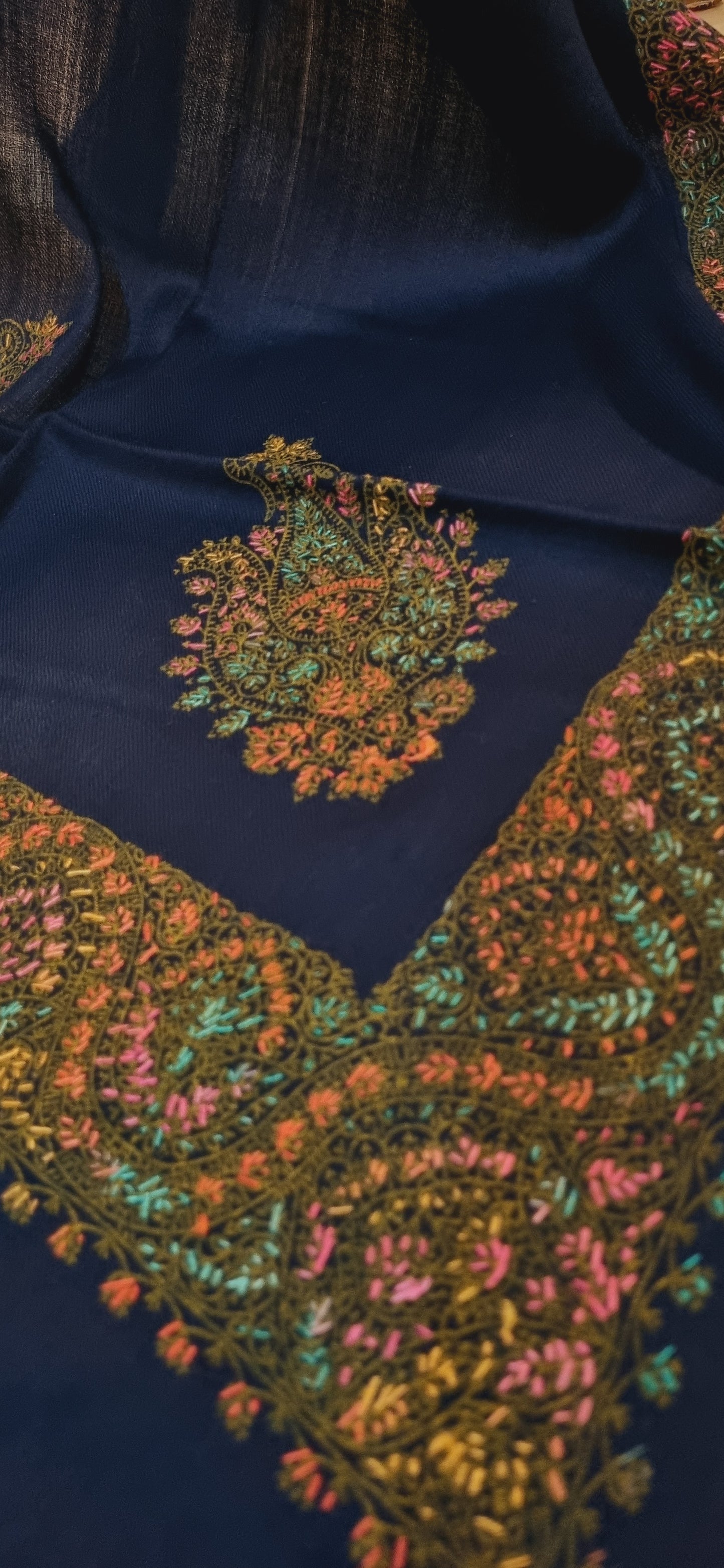 Hand embroidered Mini shawl