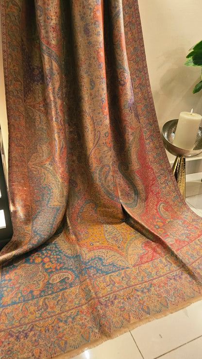 Gandhara kaani reversible: shawl