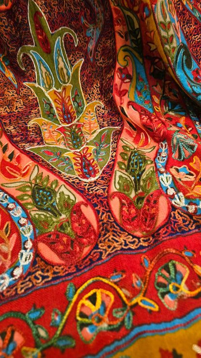 Reelkar embroidered: Pashmina