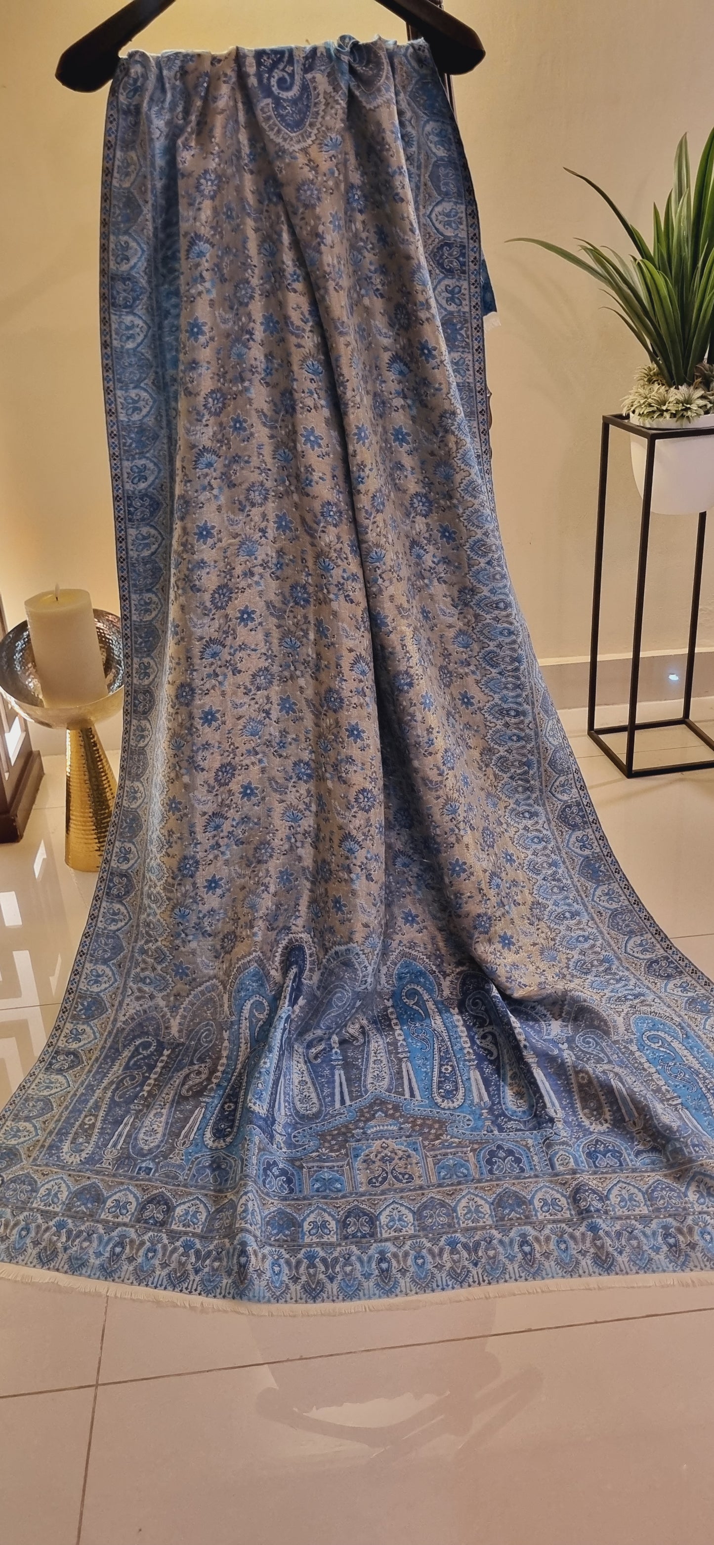 Gandhara reversible moonlight kaani shawl