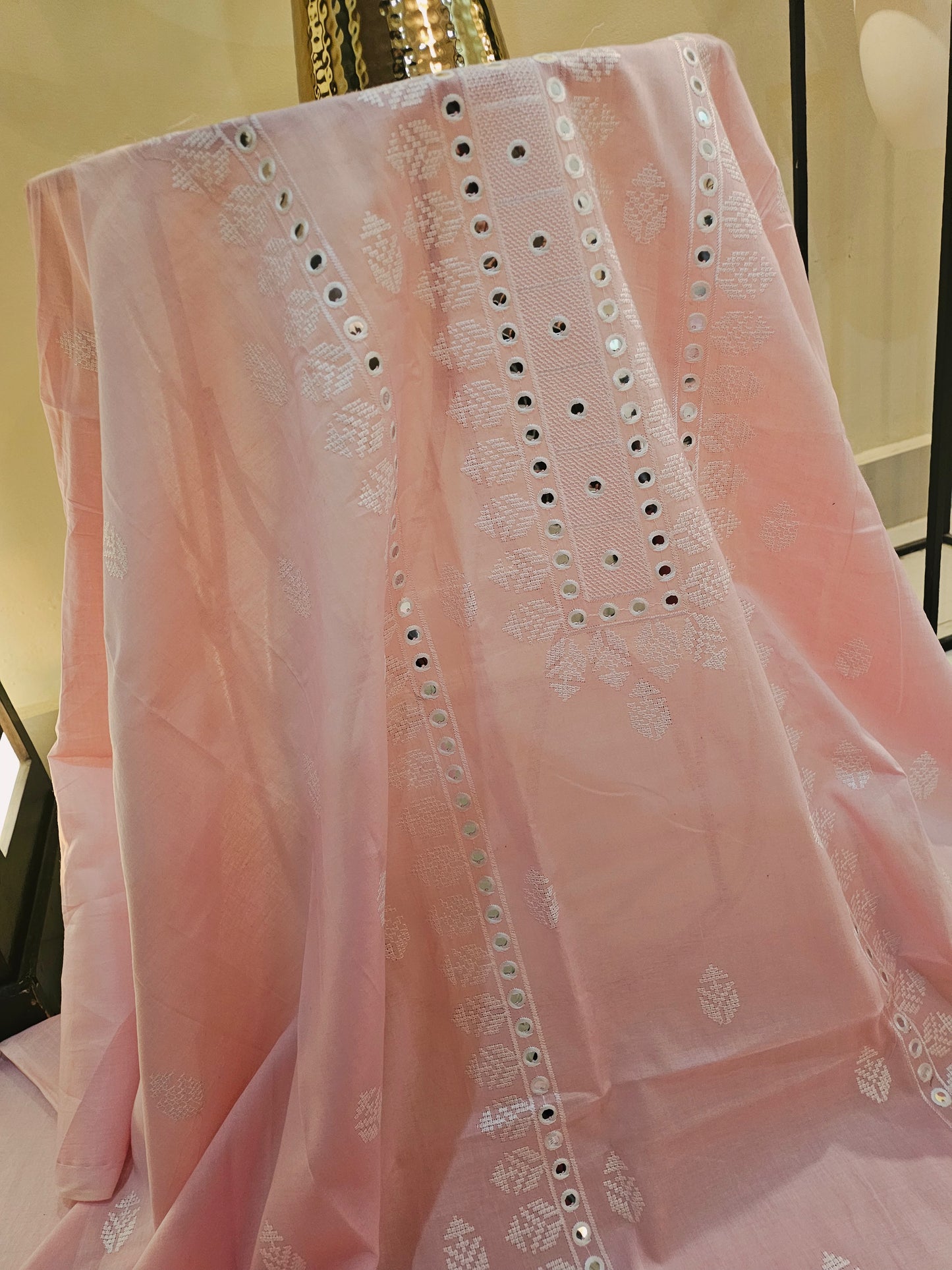 Lawn embroidered two piece