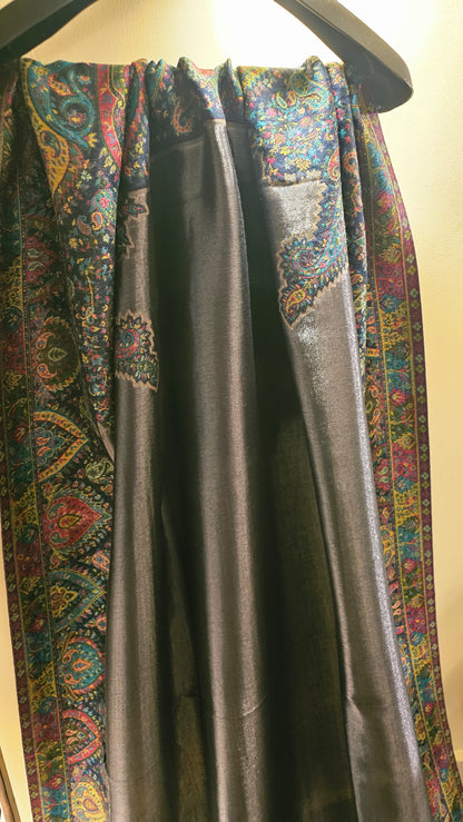 Reversible moonlight kaani: shawl
