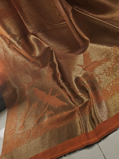 Reversible moonlight paper kaani shawl