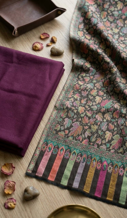 Kaani suit Three piece: Pashmina