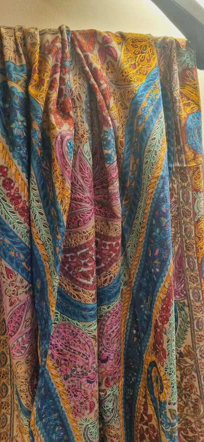 Reelkar embroidered pashmina shawl