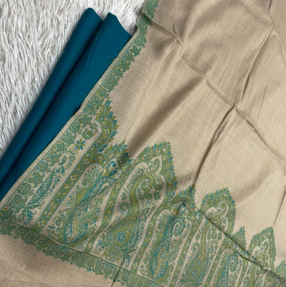 Embroidered suit: Pashmina