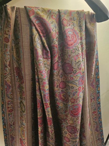 Pashmina kaani gulabkar shawl