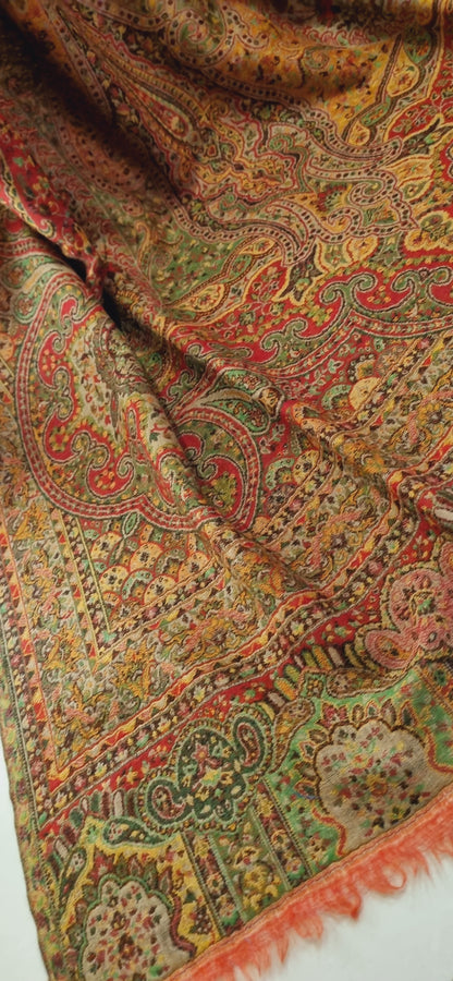 Reversible Persian kaani shawl