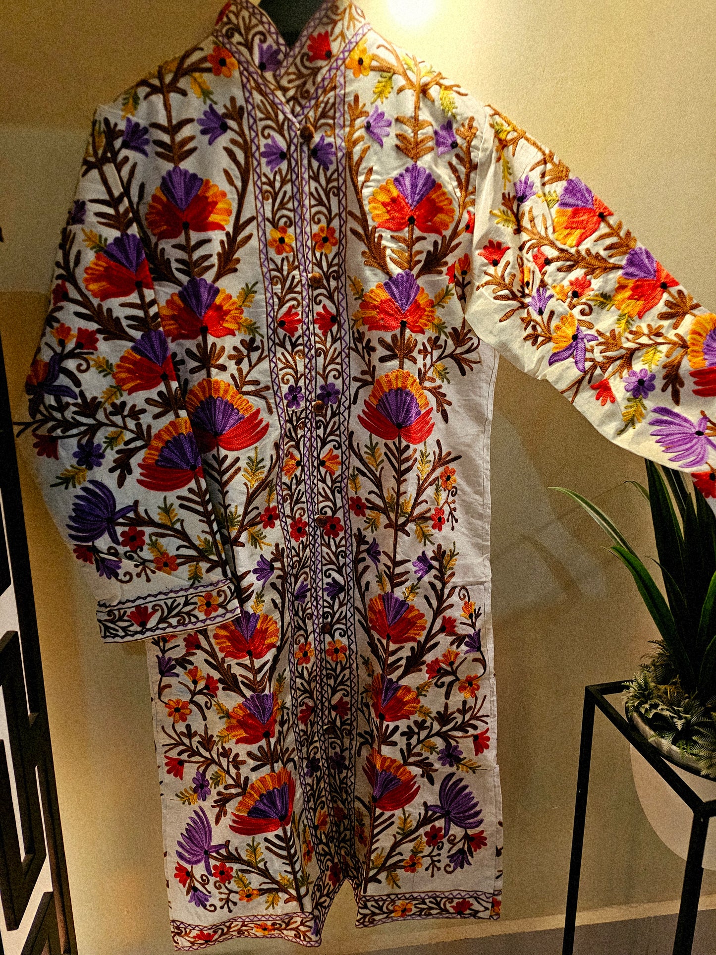 Silk Embroidered coat