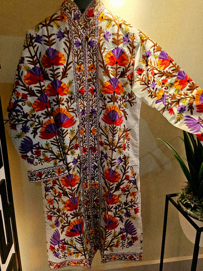 Silk Embroidered coat