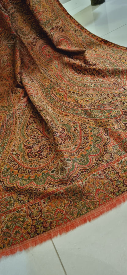 Pashmina reversible kaani shawl
