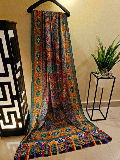 Reelkar silk shawl/dupata