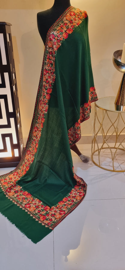 Embroidered minishawl