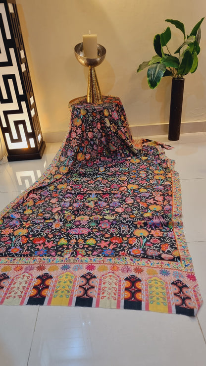 Floral Reelkar shawl