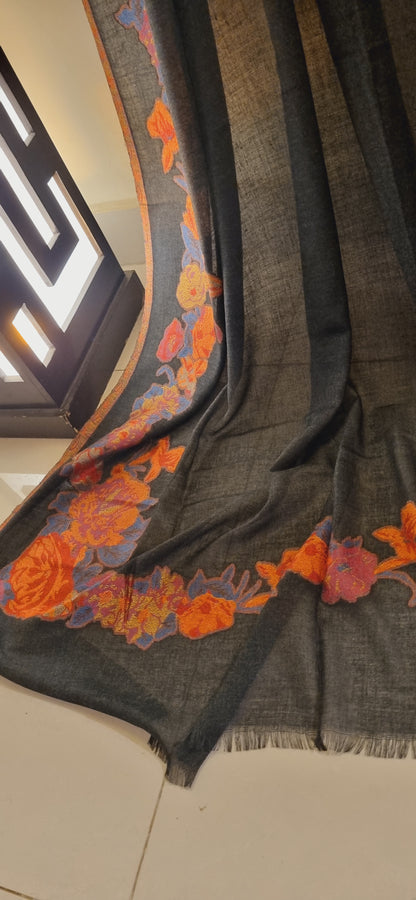Woolen pashmina kaani shawl