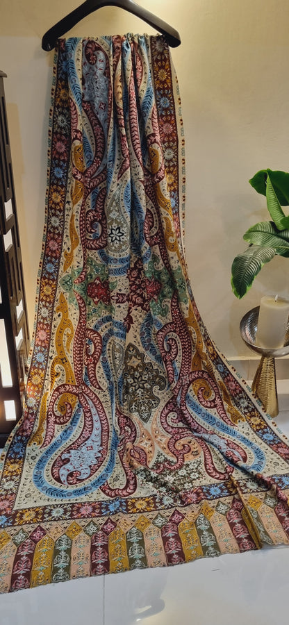 Reelkar embroidered pashmina