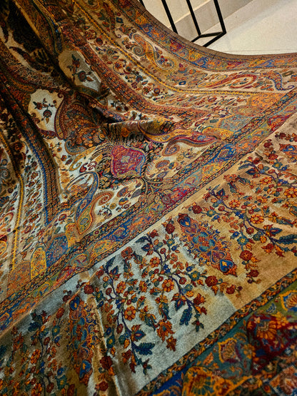 Silky moonlight kaani shawl/dupata