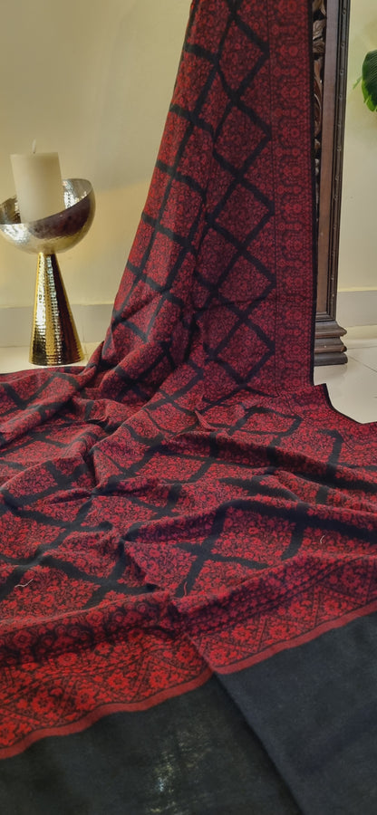 Woollen pashmina kaani shawl