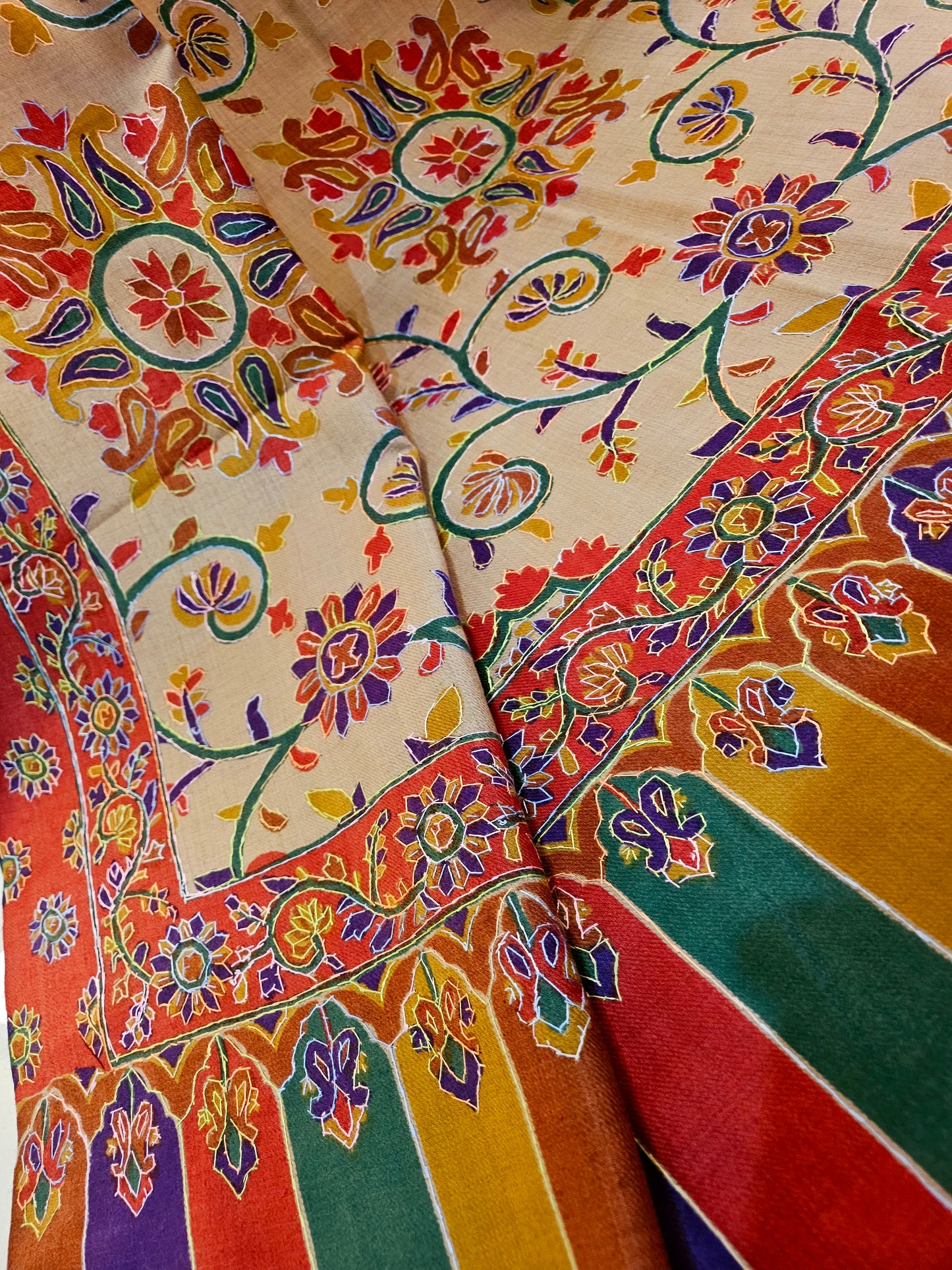 Kalamkar pashmina shawl