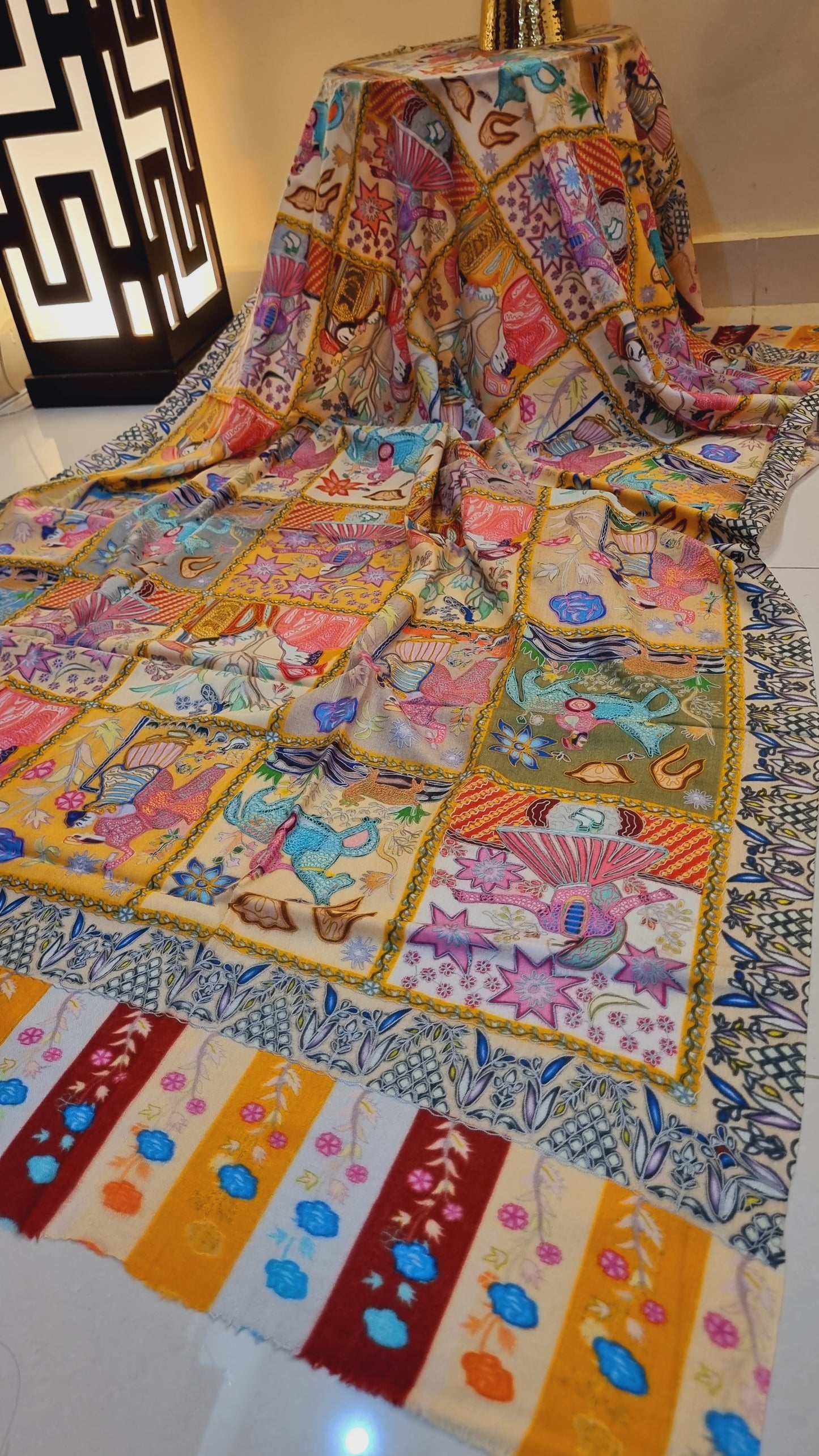 Mughal reelkar pashmina