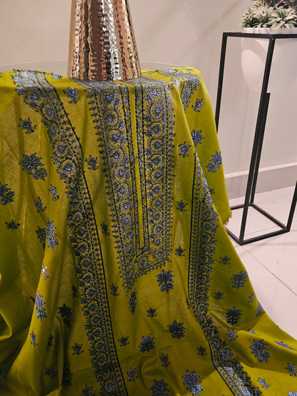 Lawn embroidered two piece