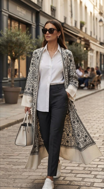 Embroidered coat: Pashmina