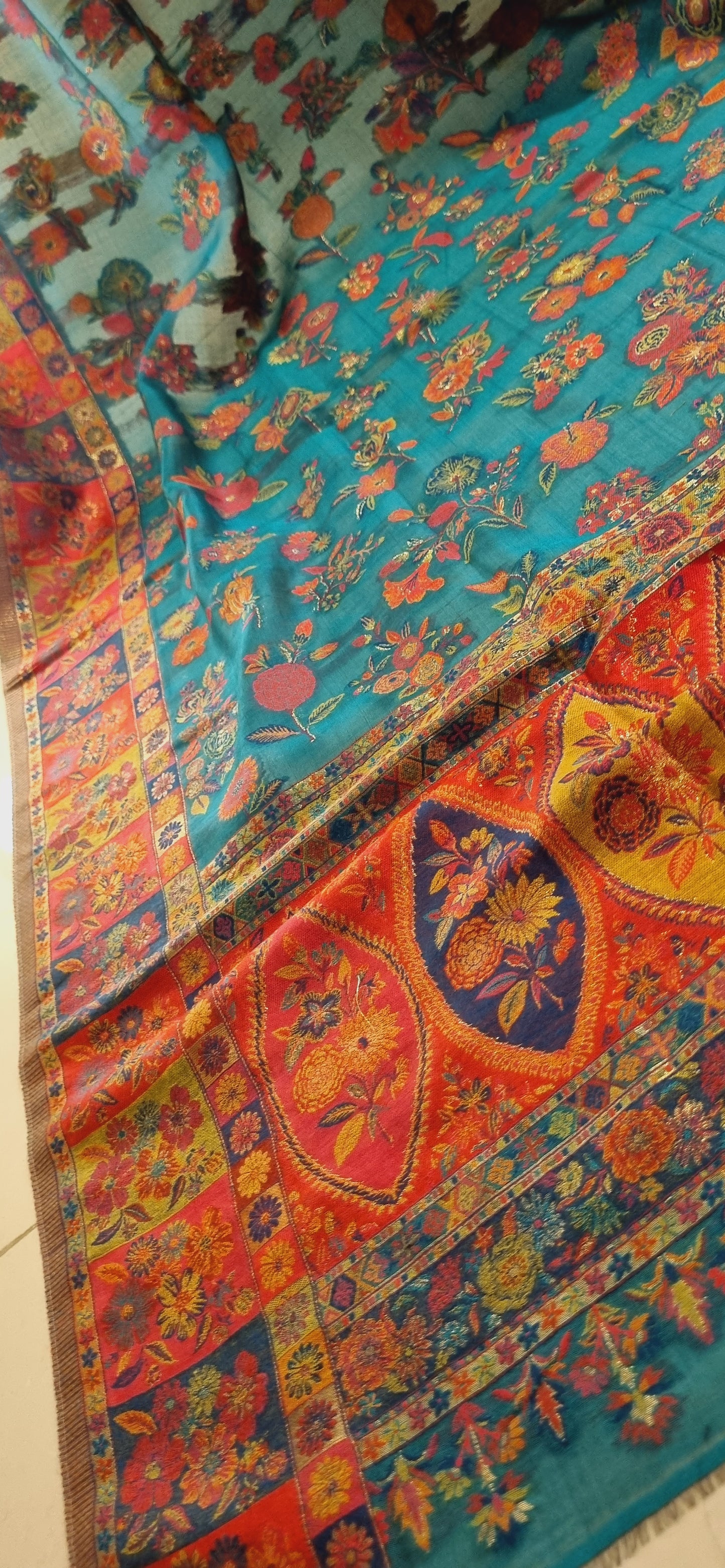 Silk kaani shawl
