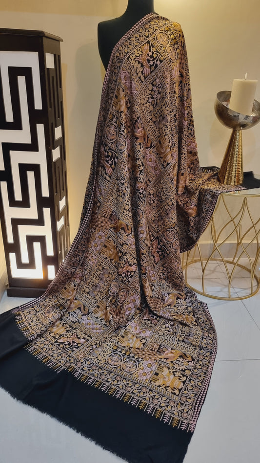 Embroidered pashmina shawl