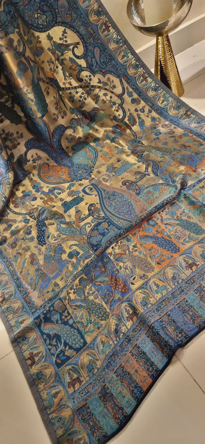 Laila's moonlight silky kaani shawl