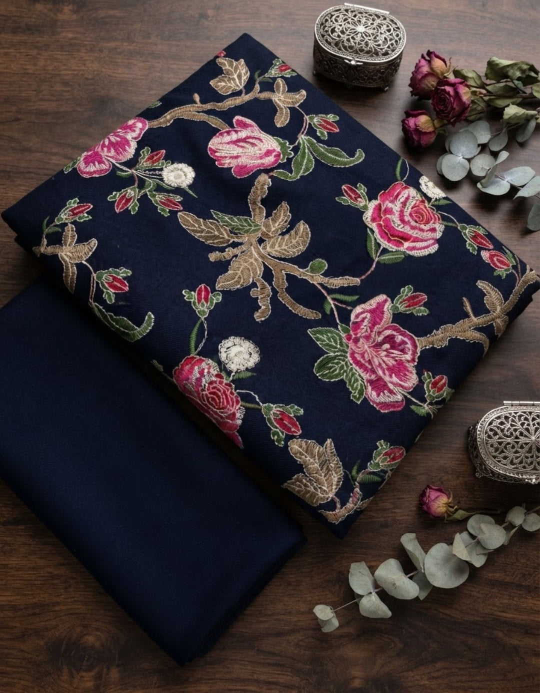 Embroidered 3 Piece: Pashmina