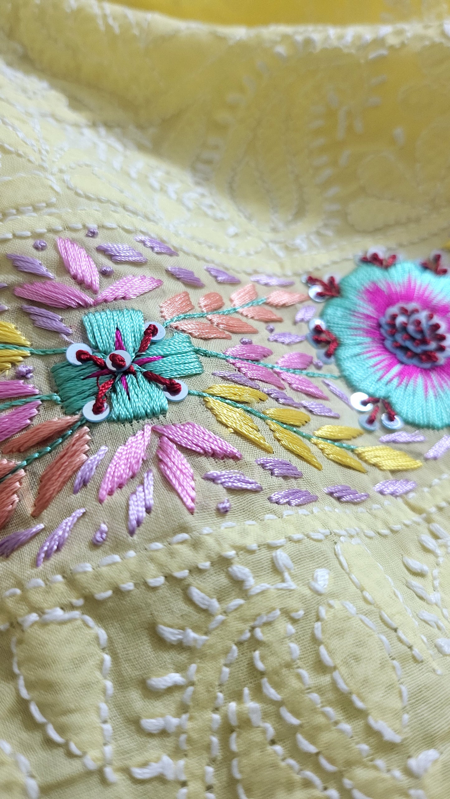 Chikankari  shirt : parsi gara