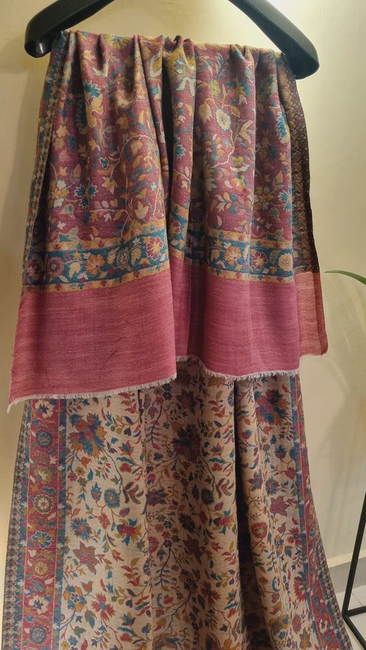 Reversible kaani shawl