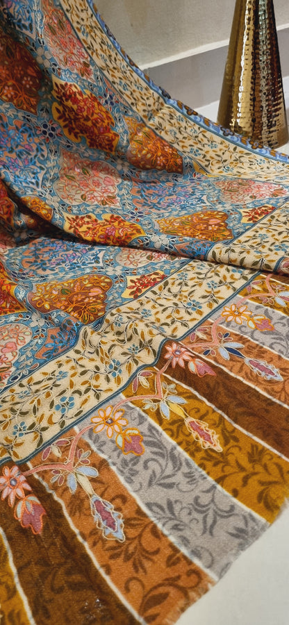 Reelkar embroidered pashmina