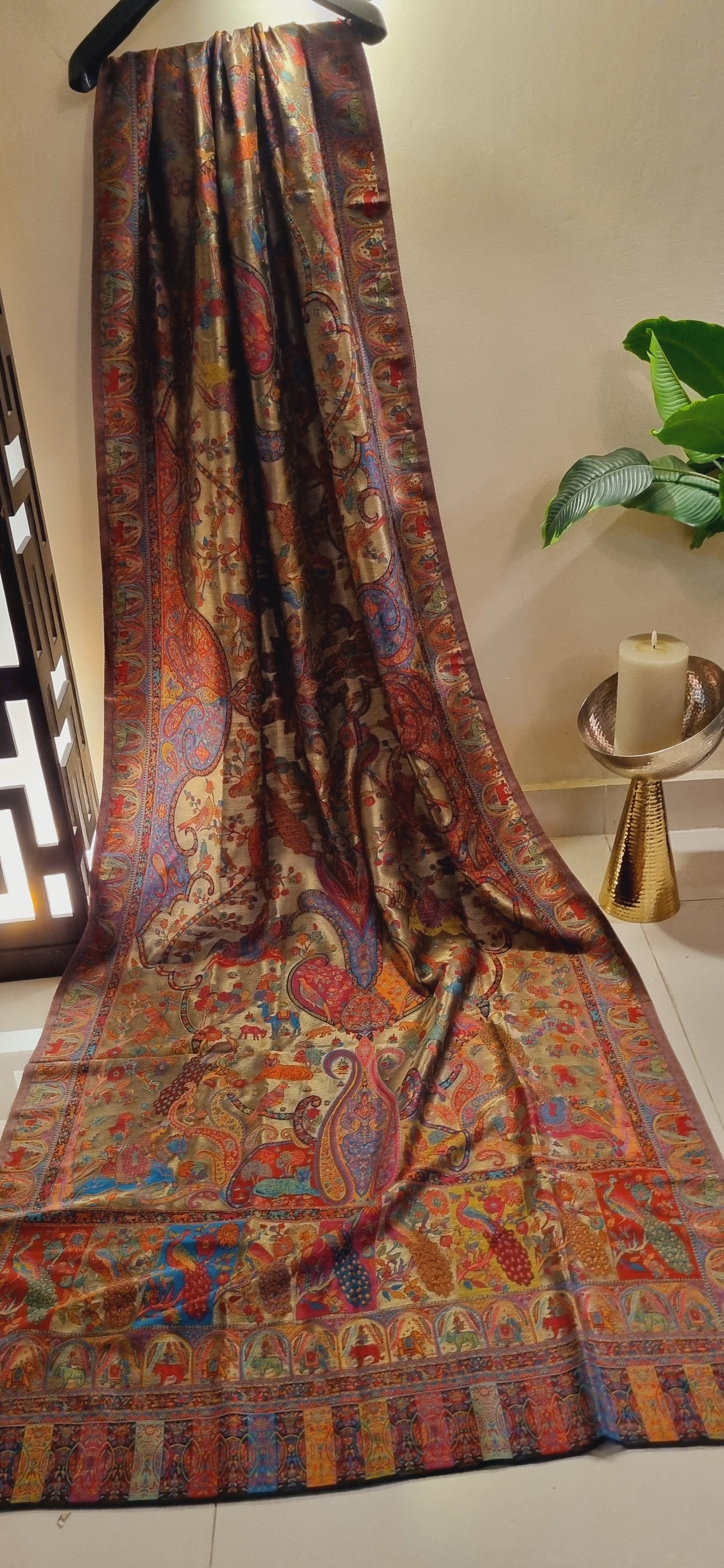 Silky moonlight pashmina kaani