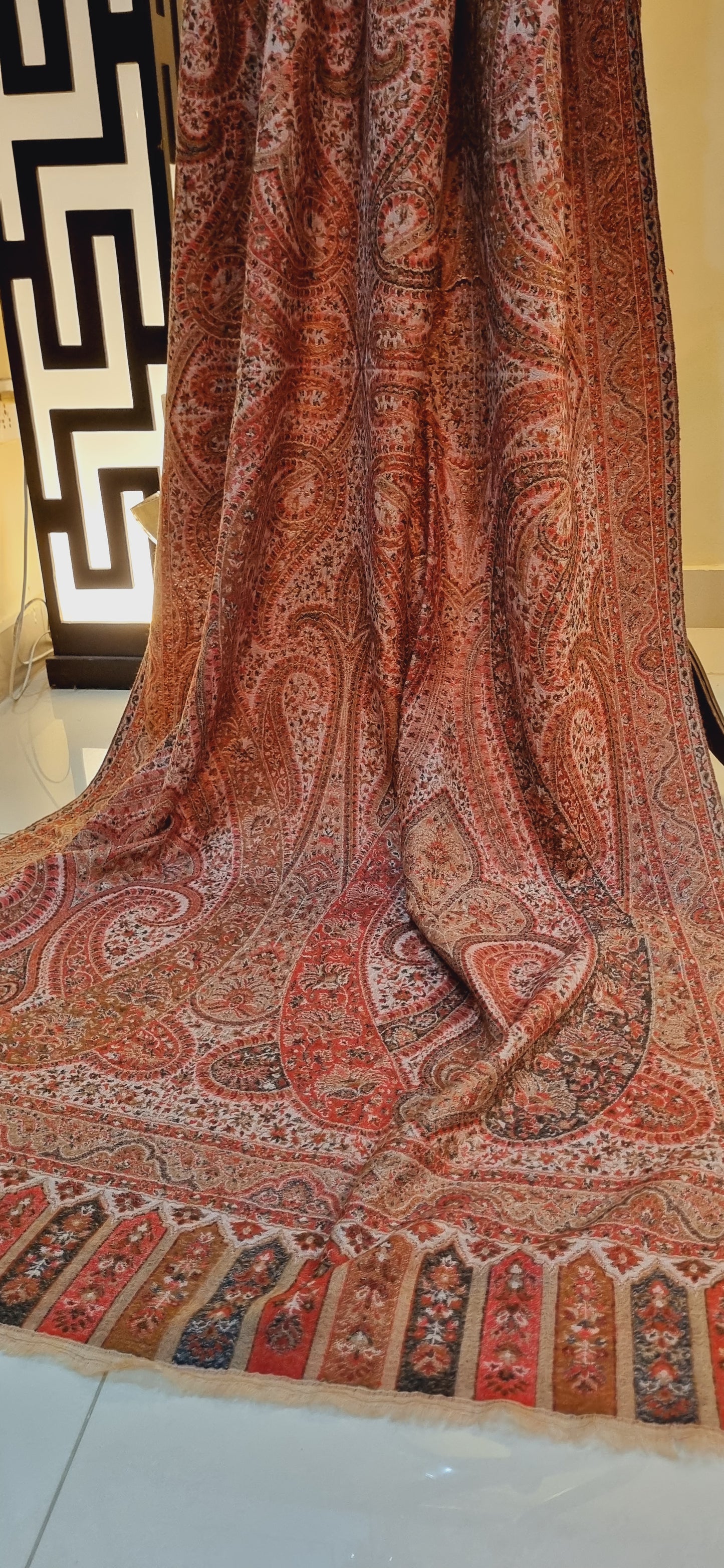 Reversible Persian kaani shawl