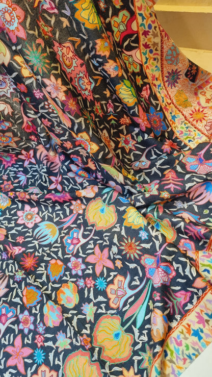 Floral Reelkar shawl