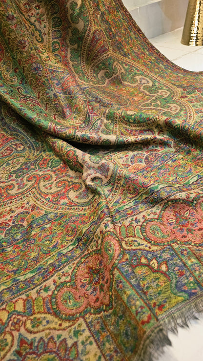 Reversible Persian kaani: Pashmina