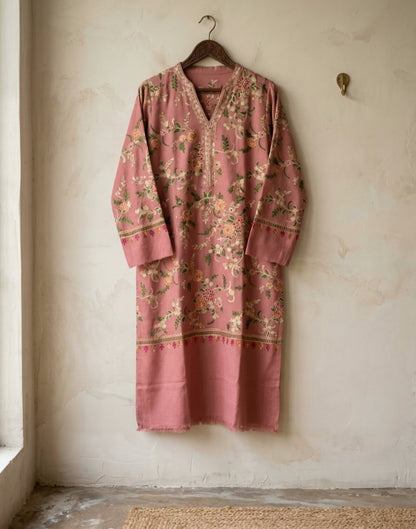 Embroidered kurta: Pashmina