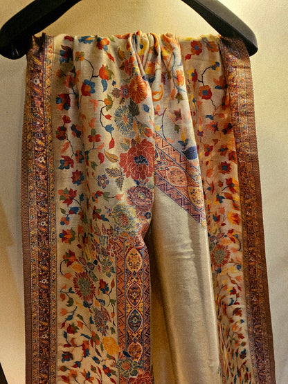 Silky moonlight kaani shawl/ dupata