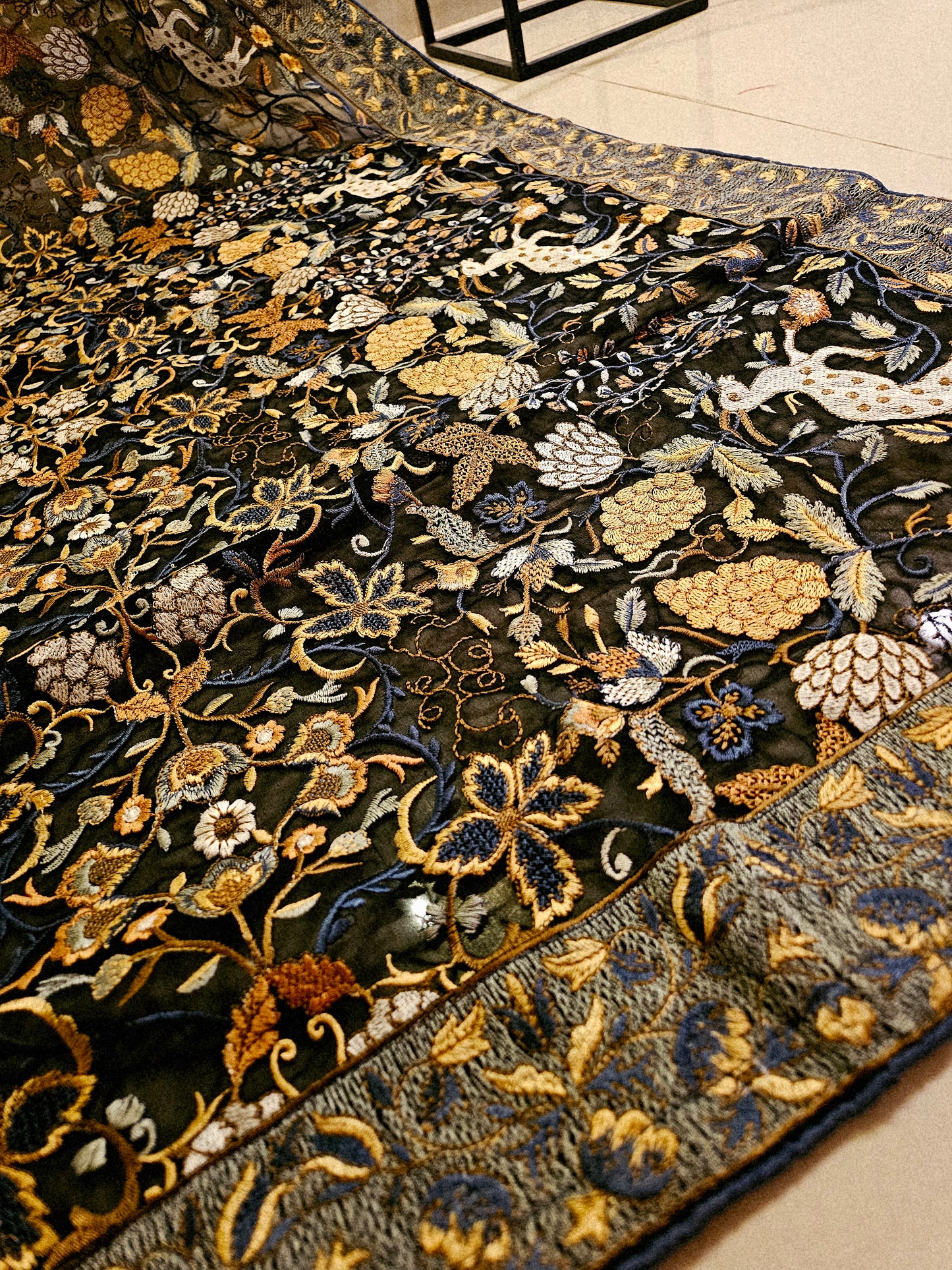 Georgete embroidered dupata