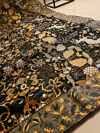 Georgete embroidered dupata